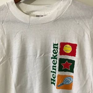 Heineken US Open 99 White Crew Neck T Shirt XL